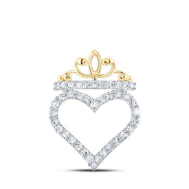 Regal Love Crown Diamond Pendant - Splendid Jewellery