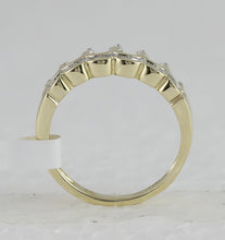 Load image into Gallery viewer, Regal Reign Diamond Band | 10kt Yellow Gold Womens Round Diamond Crown Tiara Band Ring 1/4 Cttw | Splendid Jewellery product Side View 2 from Splendid Jewellery