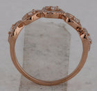 Romantic Brilliance: 10kt Rose Gold Diamond Heart Band Ring - Alternate view 3 from Splendid Jewellery