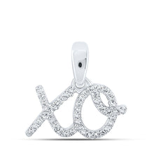 Load image into Gallery viewer, Romantic Brilliance: 10kt White Gold Diamond Heart &amp; Love Symbol Pendant - Splendid Jewellery