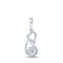 Load image into Gallery viewer, Romantic Brilliance: 10kt White Gold Diamond Heart Pendant - Splendid Jewellery
