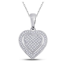 Load image into Gallery viewer, Romantic Diamond Heart &amp; Love Symbol Pendant - Splendid Jewellery