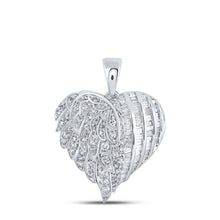 Load image into Gallery viewer, Romantic Diamond Heart &amp; Love Symbol Pendant in White Gold - Splendid Jewellery
