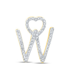 Load image into Gallery viewer, Romantic Heart Diamond Initial Pendant - Splendid Jewellery