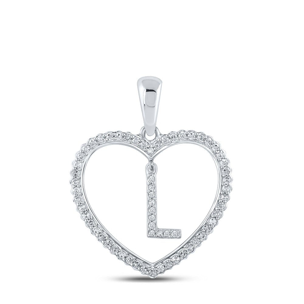 Romantic Love Letter Diamond Pendant - Splendid Jewellery