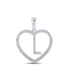 Romantic Love Letter Diamond Pendant - Splendid Jewellery