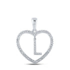Romantic Love Letter Diamond Pendant - Splendid Jewellery
