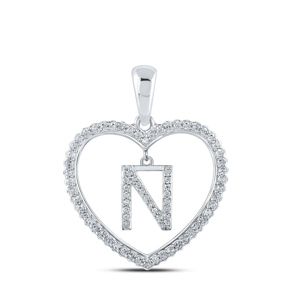 Romantic Love Letter Diamond Pendant - Splendid Jewellery