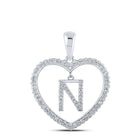 Romantic Love Letter Diamond Pendant - Splendid Jewellery