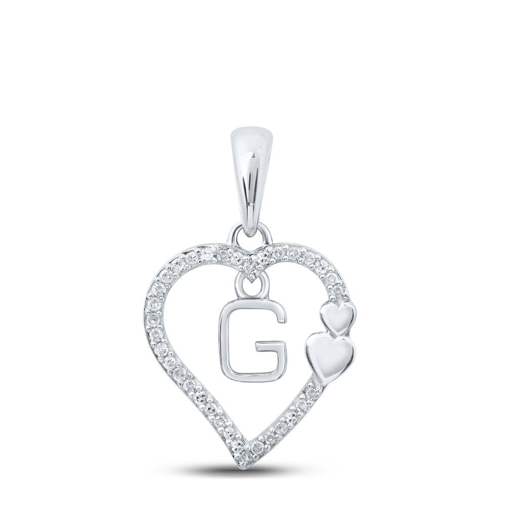 Romantic Reflections Diamond Initial Pendant - Splendid Jewellery
