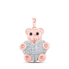 Load image into Gallery viewer, Romantic Rose Gold Diamond Animal Pendant - Splendid Jewellery