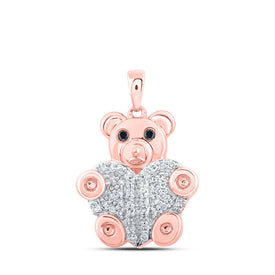 Romantic Rose Gold Diamond Animal Pendant - Splendid Jewellery