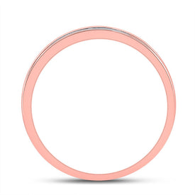 Romantic Rose Gold Diamond Bridal Wedding Ring Set - Alternate view 1 from Splendid Jewellery