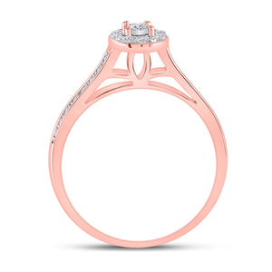 Romantic Rose Gold Diamond Bridal Wedding Ring Set - Splendid Jewellery