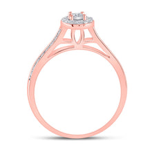 Load image into Gallery viewer, Romantic Rose Gold Diamond Bridal Wedding Ring Set - Splendid Jewellery