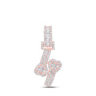 Romantic Rose Gold Diamond Heart Cuff Pendant - Splendid Jewellery