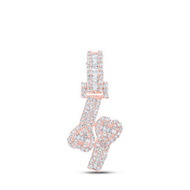 Romantic Rose Gold Diamond Heart Cuff Pendant - Splendid Jewellery