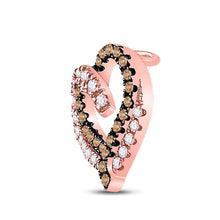 Load image into Gallery viewer, Romantic Rose Gold Diamond Heart &amp; Love Pendant - Alternate view 2 from Splendid Jewellery