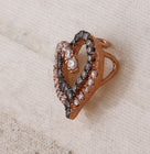 Romantic Rose Gold Diamond Heart & Love Pendant - Splendid Jewellery