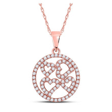 Load image into Gallery viewer, Romantic Rose Gold Diamond Heart &amp; Love Pendant - Splendid Jewellery