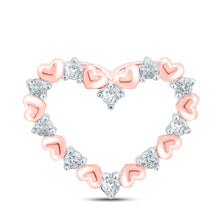 Load image into Gallery viewer, Romantic Rose Gold Diamond Heart Pendant - Splendid Jewellery