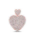 Romantic Rose Gold Diamond Heart Pendant - A Captivating Symbol of Love - Splendid Jewellery
