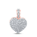 Romantic Rose Gold Diamond Heart Pendant: A Captivating Symbol of Love and Elegance - Splendid Jewellery