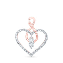 Load image into Gallery viewer, Romantic Rose Gold Diamond Heart Pendant: A Symbol of Eternal Love - Splendid Jewellery