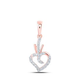 Romantic Rose Gold Diamond Heart Pendant - A Symbol of Everlasting Love - Splendid Jewellery