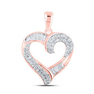 Romantic Rose Gold Diamond Heart Pendant: A Symbol of Love and Elegance - Splendid Jewellery
