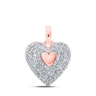 Romantic Rose Gold Diamond Heart Pendant: A Symbol of Love and Elegance - Splendid Jewellery
