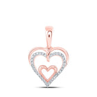 Romantic Rose Gold Diamond Heart Pendant: A Symbol of Love and Passion - Splendid Jewellery