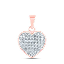 Load image into Gallery viewer, Romantic Rose Gold Diamond Heart Pendant - Symbol of Love and Affection - Splendid Jewellery