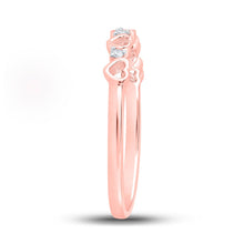 Load image into Gallery viewer, Romantic Rose Gold Diamond Heart Ring - Alternate view 3 from Splendid Jewellery