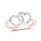 Romantic Rose Gold Diamond Heart Ring - Splendid Jewellery