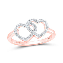 Load image into Gallery viewer, Romantic Rose Gold Diamond Heart Ring - Splendid Jewellery
