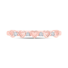 Load image into Gallery viewer, Romantic Rose Gold Diamond Heart Ring - Splendid Jewellery