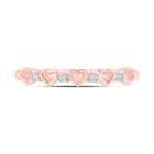 Romantic Rose Gold Diamond Heart Ring - Splendid Jewellery