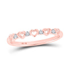 Romantic Rose Gold Diamond Heart Ring - Alternate view 1 from Splendid Jewellery