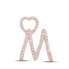 Romantic Rose Gold Diamond Initial Pendant: A Personalized Symbol of Elegance - Splendid Jewellery
