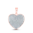 Romantic Rose Gold Diamond Love Pendant - Splendid Jewellery
