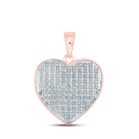 Romantic Rose Gold Diamond Love Pendant - Splendid Jewellery