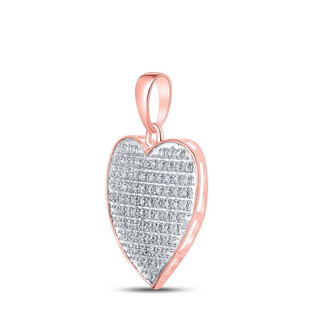Romantic Rose Gold Diamond Love Pendant - Splendid Jewellery