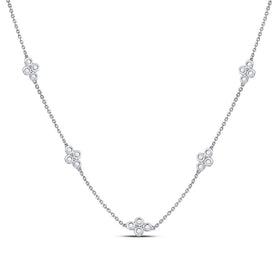 Romantic Rose Gold Diamond Pendant Necklace - Splendid Jewellery