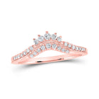 Romantic Rose Gold Diamond Wedding Band - Splendid Jewellery