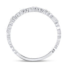 Romantic XOXO Love Diamond Stackable Band in 10kt White Gold - Splendid Jewellery