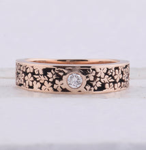 Load image into Gallery viewer, Rose Blossom Diamond Band - Alternate view 2 from Splendid Jewellery