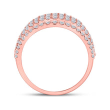 Load image into Gallery viewer, Rose Gold Baguette Brilliance Diamond Band - Side View