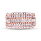 Rose Gold Baguette Brilliance Diamond Band - Splendid Jewellery
