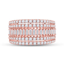 Load image into Gallery viewer, Rose Gold Baguette Brilliance Diamond Band - Splendid Jewellery